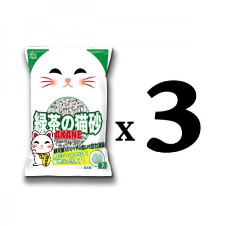 AKANE 綠茶紙砂 (3包) 
